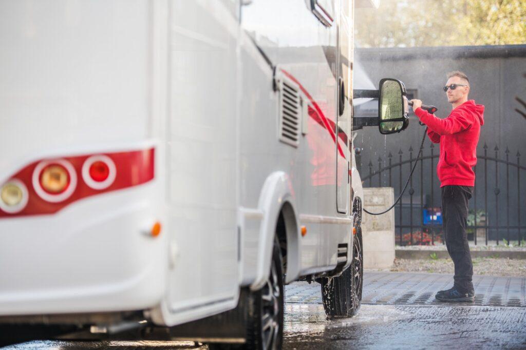 RV Camper Pressure Wash